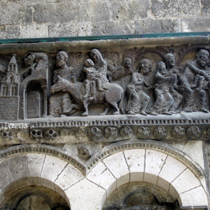 Moissac: La fuite en Egypte::This is the description of another image.